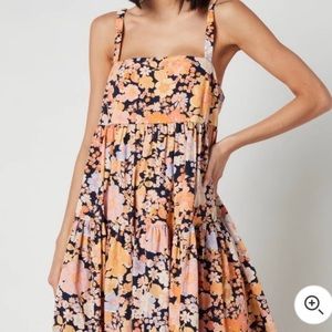 FREE PEOPLE 🌸 Park Slope Maxi Dress in Dark Combo